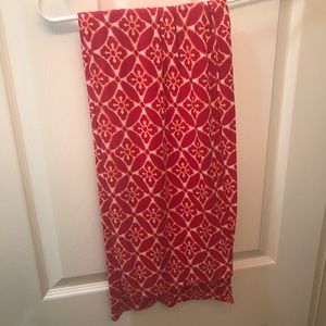 Skirts - Red Hawaiian maxi with slit Skirts - Red Hawaiian maxi with slit